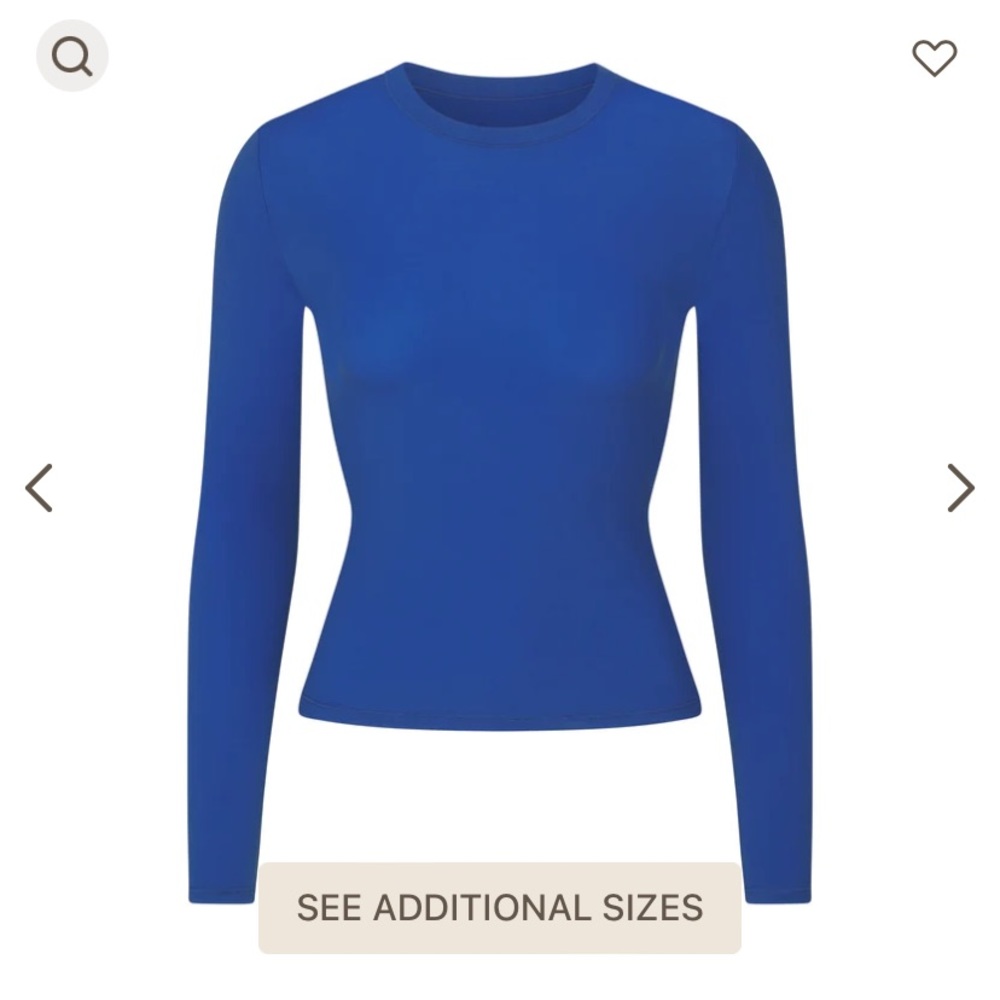 SKIMS Fits everybody longsleeve sapphire